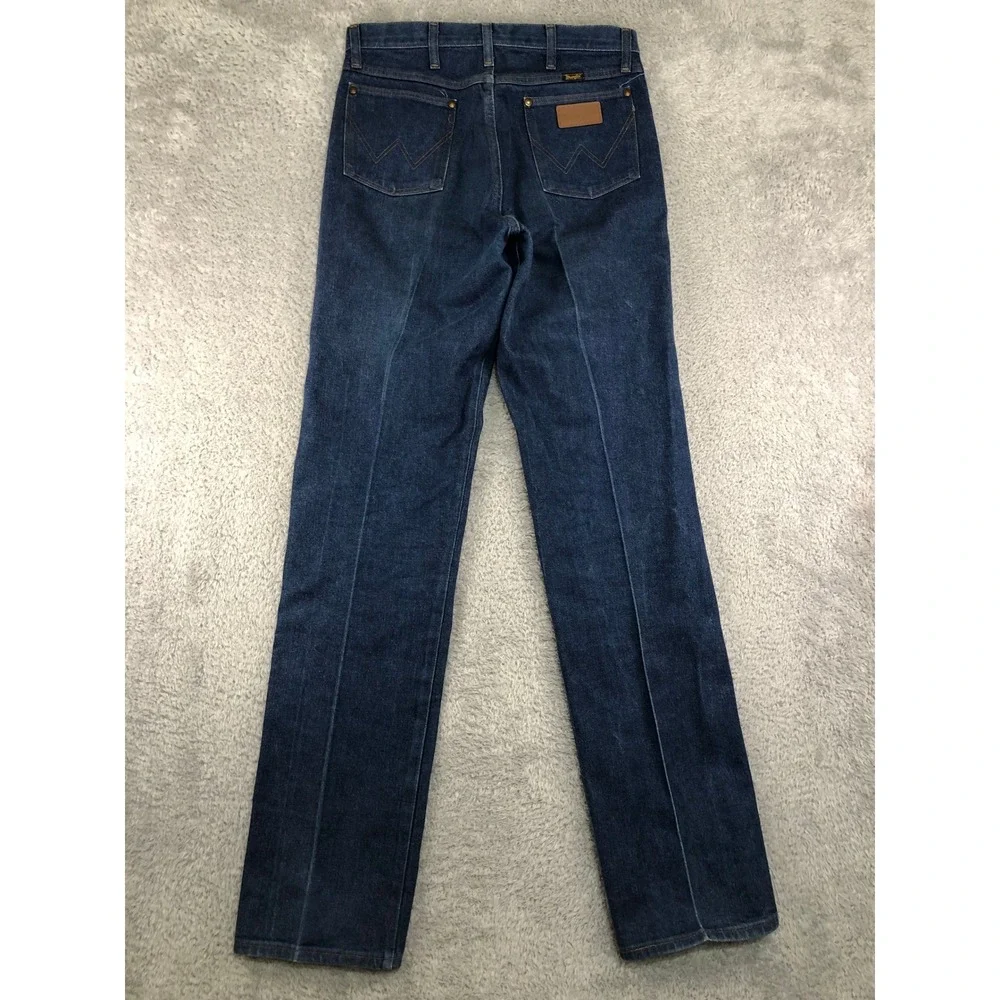 VTG Wrangler Jeans Men 31x36 (Tag 33x36) Blue Cowboy Cut Made in USA 13MWZ